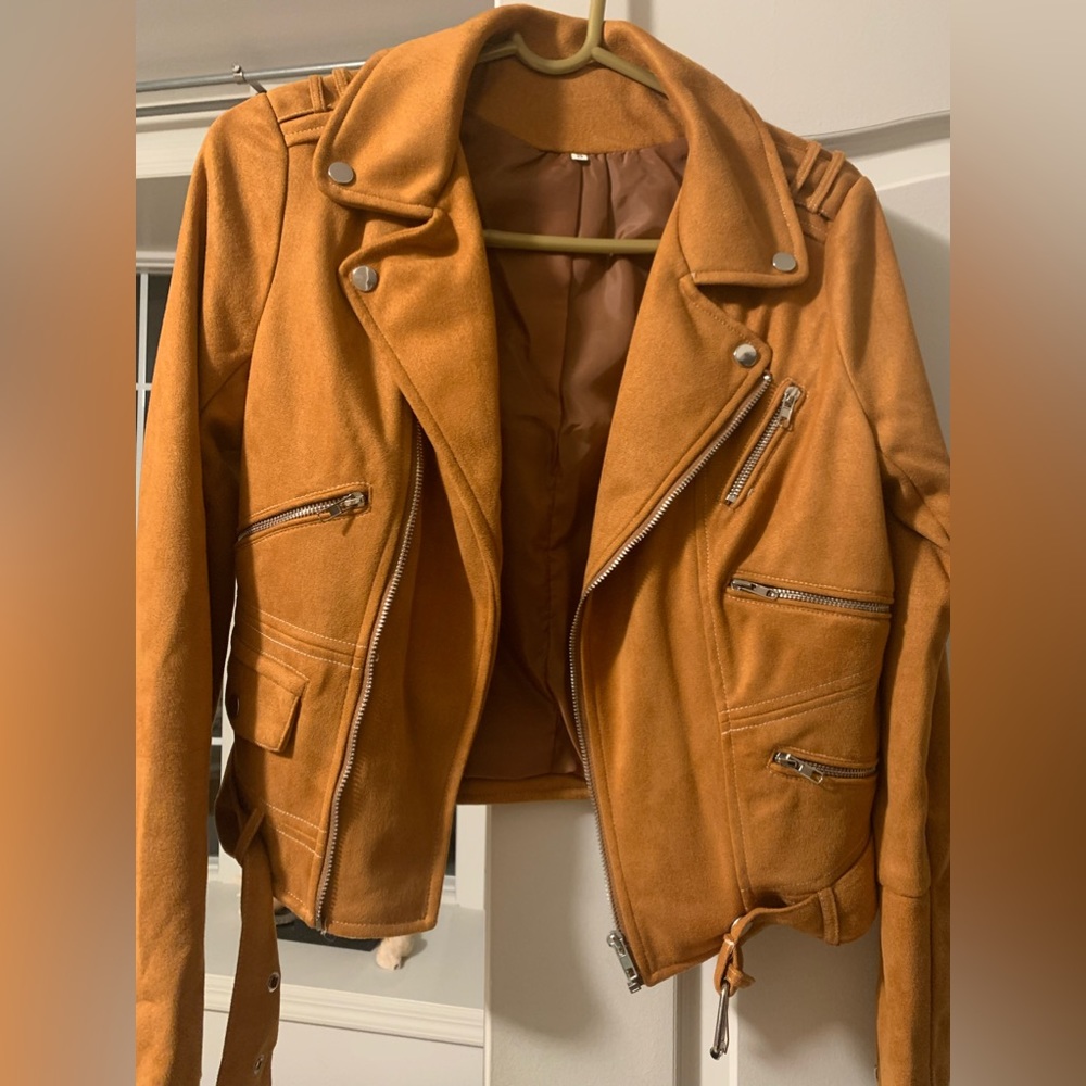 SHEIN suede jacket